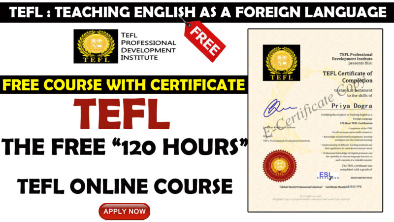 كورس tefl مجاني