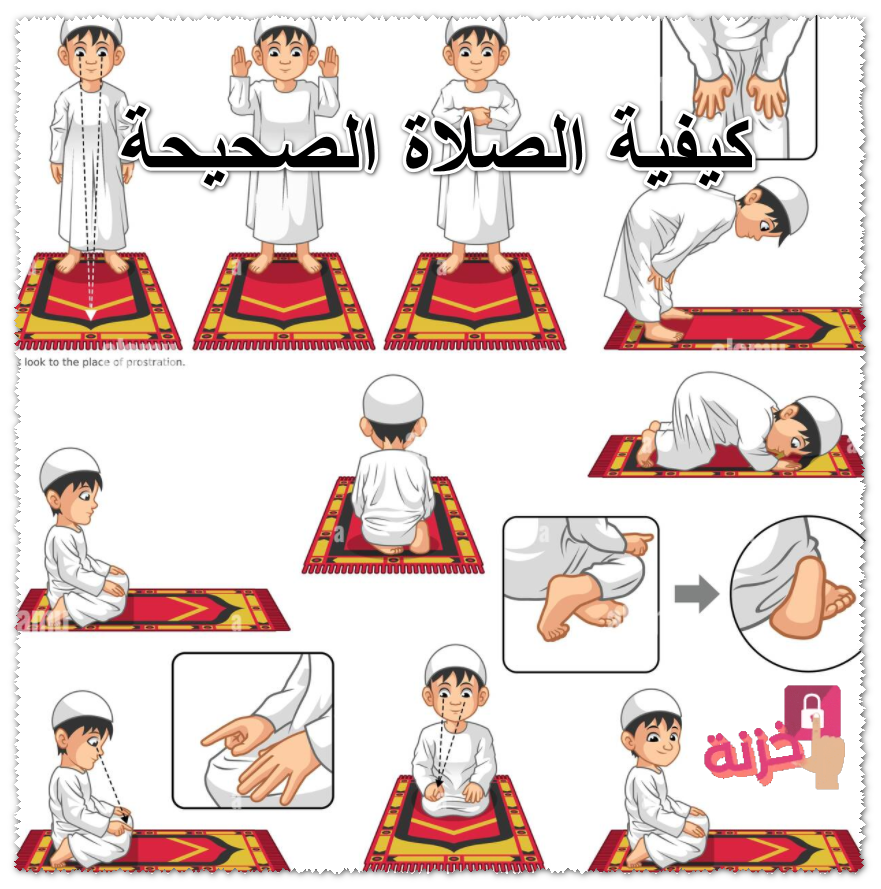 طريقة الصلاة الصحيحة بالصور