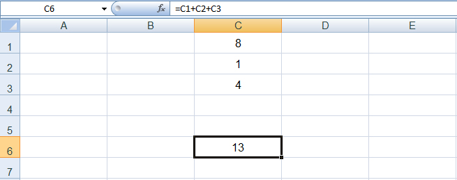 معادلات اكسيل