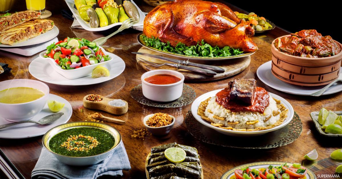 جدول أكل رمضان 30 يوم