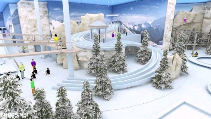 مدينة الثلج بالرياض