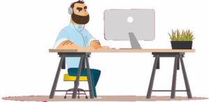 العمل كمصمم للرسوم المتحركة وتقديم الخدمات الرسومية عبر الإنترنت