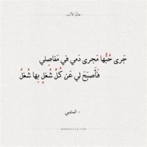 المتنبي غزل