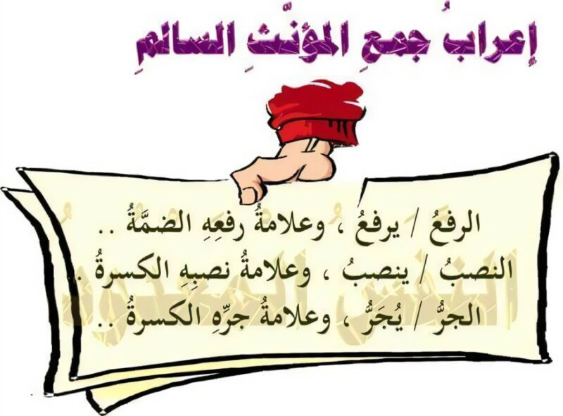 علامة اعراب جمع المؤنث السالم