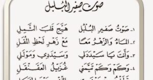 قصيده الاصمعي صوت صفير البلبل mp3