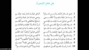 هل غادر الشعراء من متردم