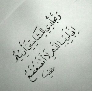 وتجلدي للشامتين