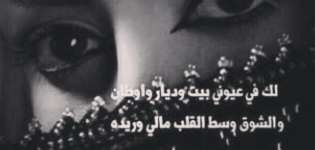شعر بدوي عن الشوق بيت رومانسي يحكي عن روعة الغزل