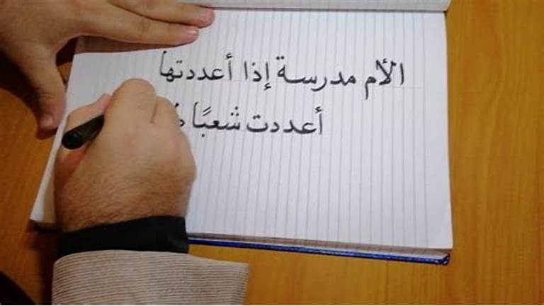 الام مدرسة اذا اعددتها