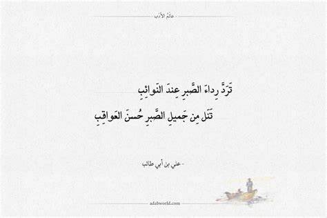 شعر علي بن أبي طالب وتحسب انك جرم صغير