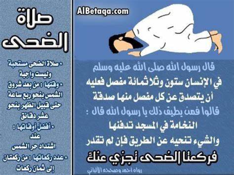 صلاة الضحى كم ركعه