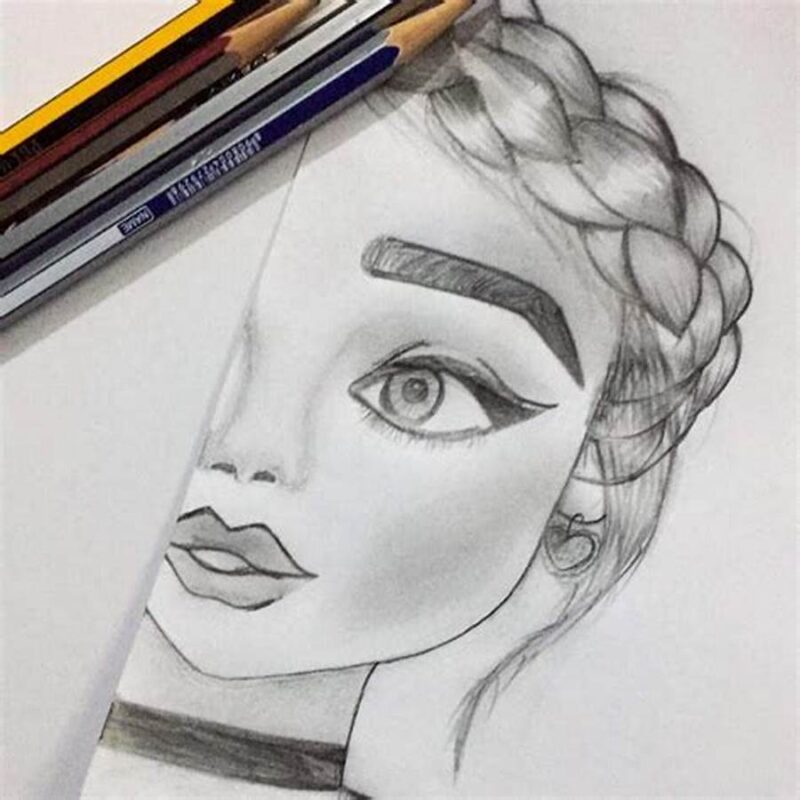 كيف ترسم بورتريه بسيط بالرصاص للمبتدئين