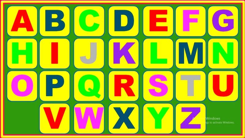 تعليم الحروف الانجليزية