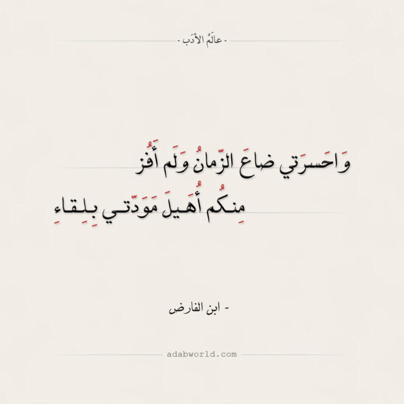 ابن الفارض عالم الادب